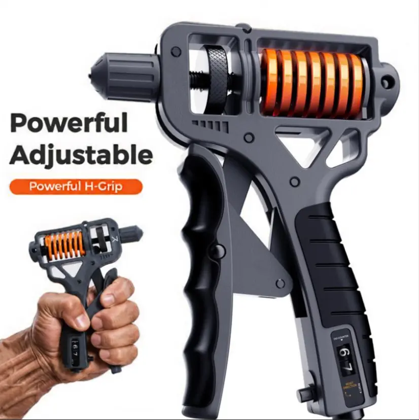 H-Shaped Ergonomic Hand Grip Strengthener - Adjustable 10-660LBS Resistance Strength Workout Equipment, Forearm Exerciser, Power Grip Exercise Equipment for Hand Therapy, Muscle Relaxation