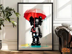 Graffiti Hypebeast Poster - KAWS Graffiti Poster, Hypebeast Toys