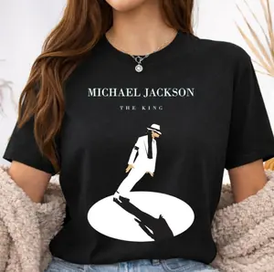 Retro Michael Jackson King of Pop T-Shirt, 90s Graphic Cotton Tee