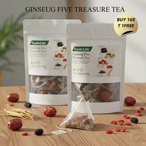 Buy One Get One Free | Men Wellness Scented Tea, Traditional Ginseng Five Treasure Formula with Red Date, Wolfberry and Mulberry