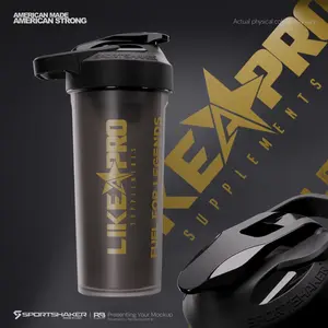 27oz Sports Shaker - Black/Gold