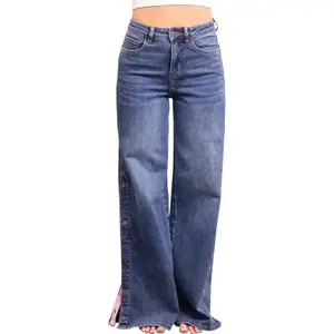The Auburn by Ava Lane High-Rise Tummy Control Snap Wide Leg Denim Three Lengths