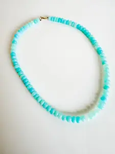 Blue Peruvian Opal candy necklace