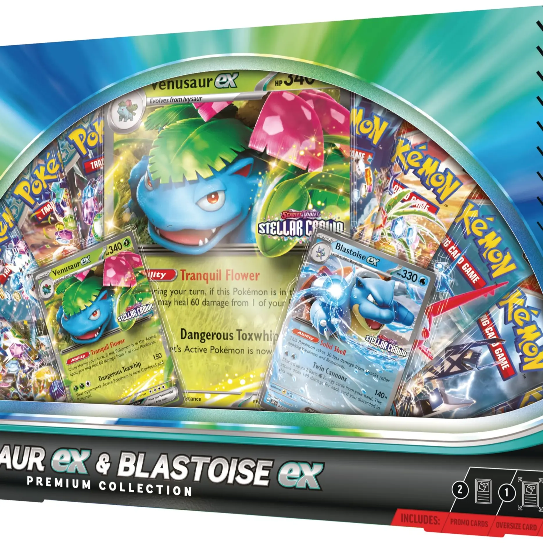 Venusaur Ex and Blastoise Ex Premium Collection Box