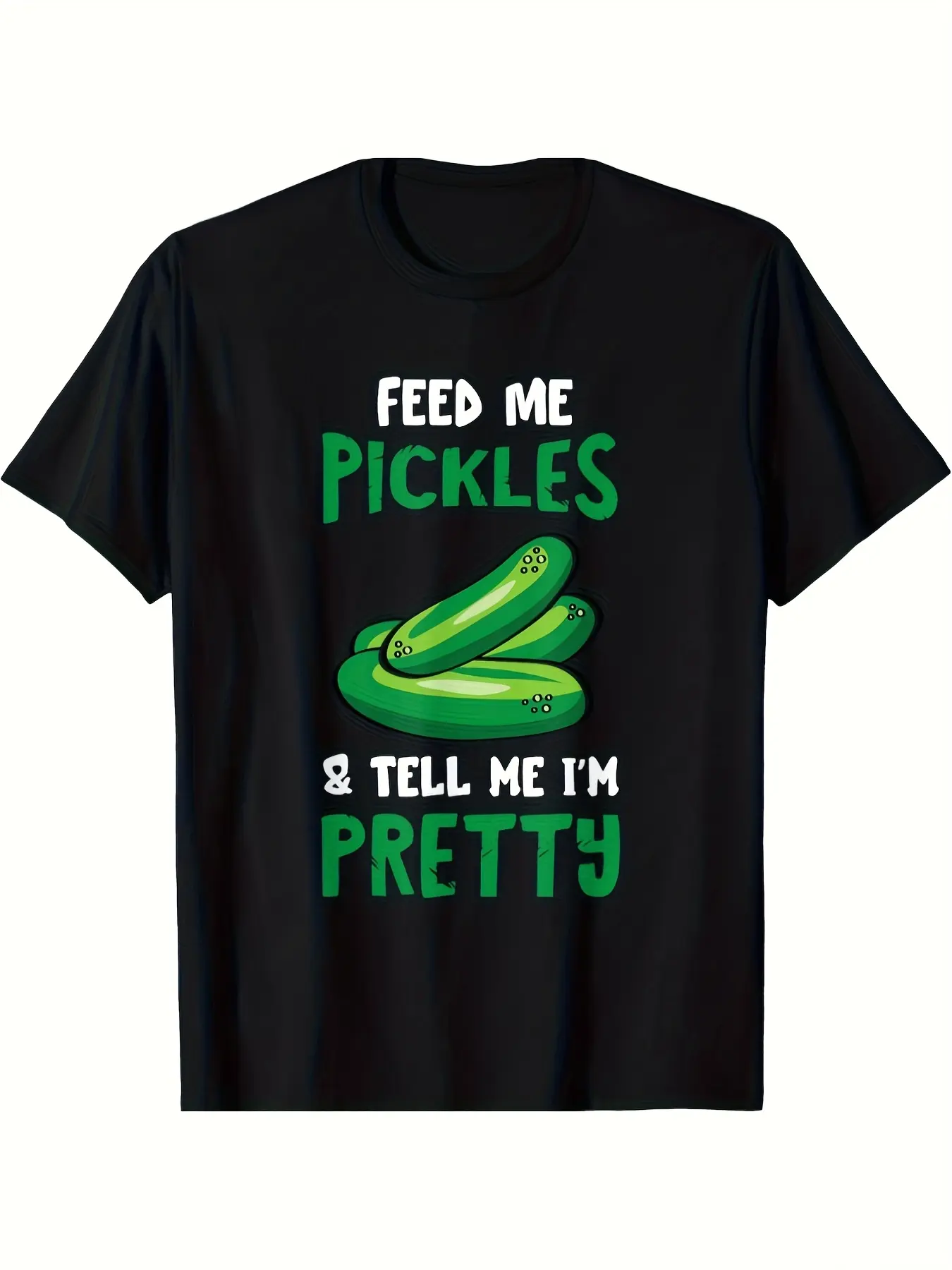 1pc Pickle Lover's Comfort Tee 100 Cotton Casual R unisex soft cotton short sleeve t shirt, vintage graphic casual tee for men women teens, perfect birthday holiday gift for camping travel gym daily street casual wear