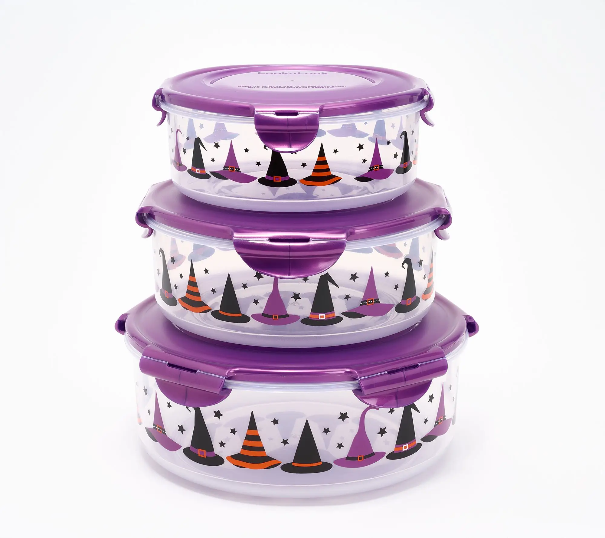 LocknLock 3-Pc Halloween Printed Nestable Canisters