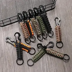 Stylish Stainless Steel Survival Lanyard Keychain - Tactical Rope Bottle Opener, Durable Survival Cord, Multi-Functional Tool for Outdoor Camping Hiking - Ideal Gift for Men with Cool and Handsome Design