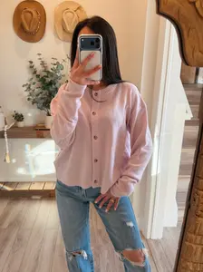 Jillian Lilac Knit Cardigan Top