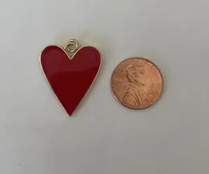 Large Red Heart Charm