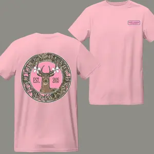 Simply Southern Outdoors Deer Graphic Tee - EST 2005 Pink Camo Country Style T-Shirt for Women and Men
