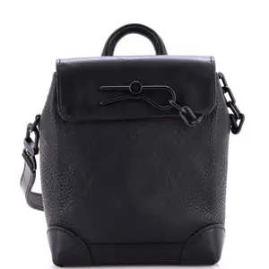 Pre-owned Louis Vuitton Leather Shoulder Bags Steamer Bag Monogram Taurillon Nano by Rebag