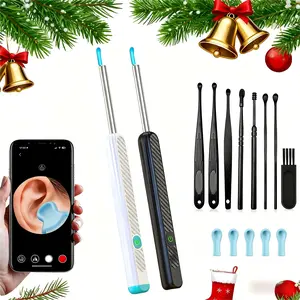 Electric Ear Wax Removal Tool with Camera & Light, Ear Wax Cleaner Kit with Digital Display, Ear Cleaning Kit, Ear Wax Removal Tool, Visual Earwax Cleaner