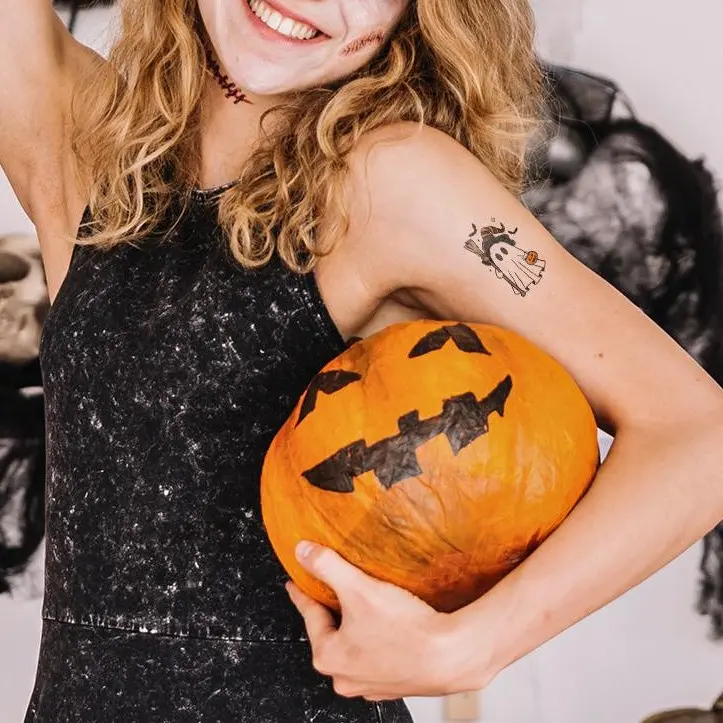"Mr. Spooky" Inky Inky Glow in the Dark Temporary Tattoo