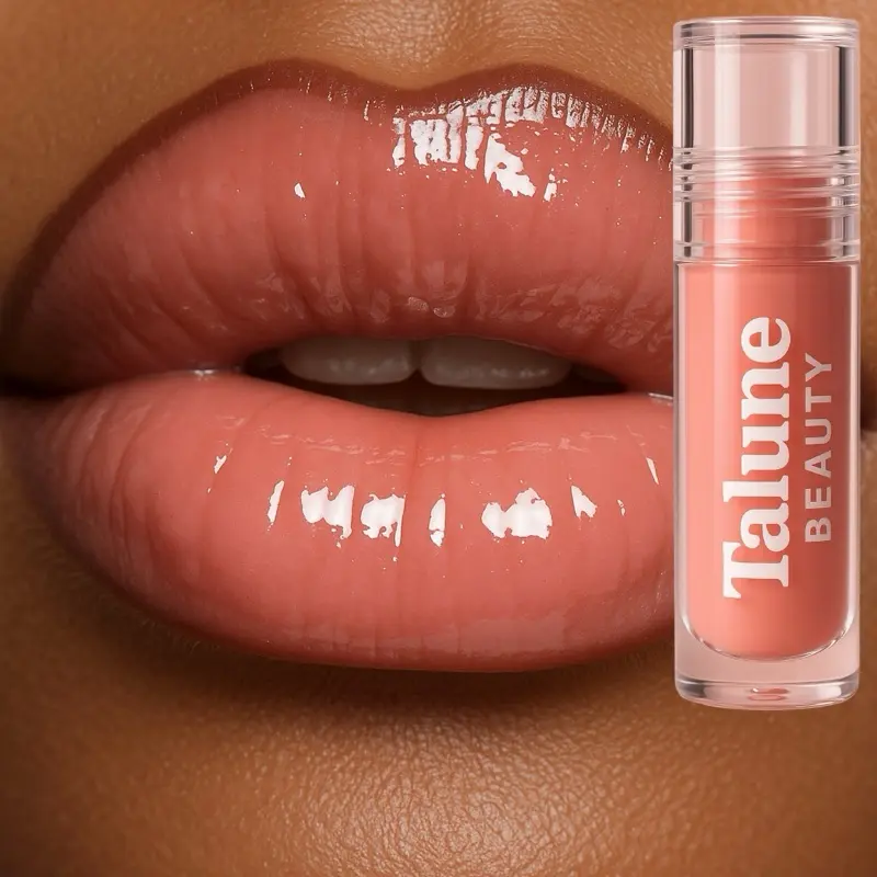 Talune Beauty Rosé Cloud Lip Gloss – Viral Pigmented Pink Nude Gloss, High Shine, Long Lasting, Non-Sticky, Hydrating & Moisturizing Lip Gloss for Everyday Makeup Silky Blend Lipstick