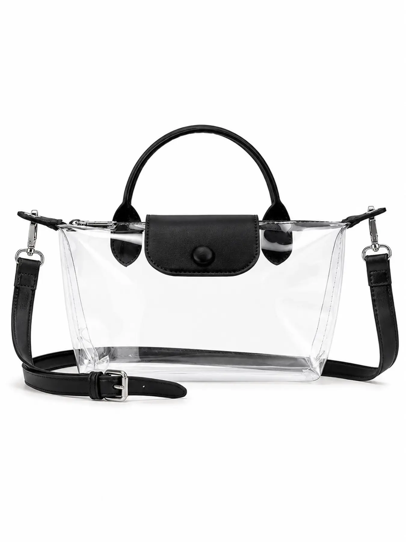 PVC Transparent Handbag, Concert Crossbody Bag, Clear Crossbody Bag, Fashionable Crossbody Bag, High-End Shoulder Bag, Portable Fashion Handbag, Stylish and Convenient