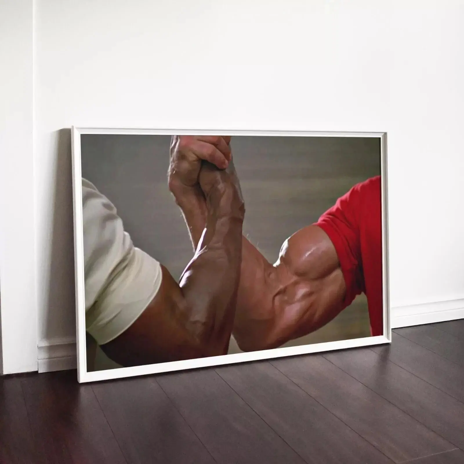 Predator Movie Handshake Poster Arnold Schwarzenegger 1980s Wall Art
