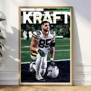 [Sale Up To 30%][UNFRAMED] Vintage Football Poster Tucker Kraft Fan Gift Wall Art