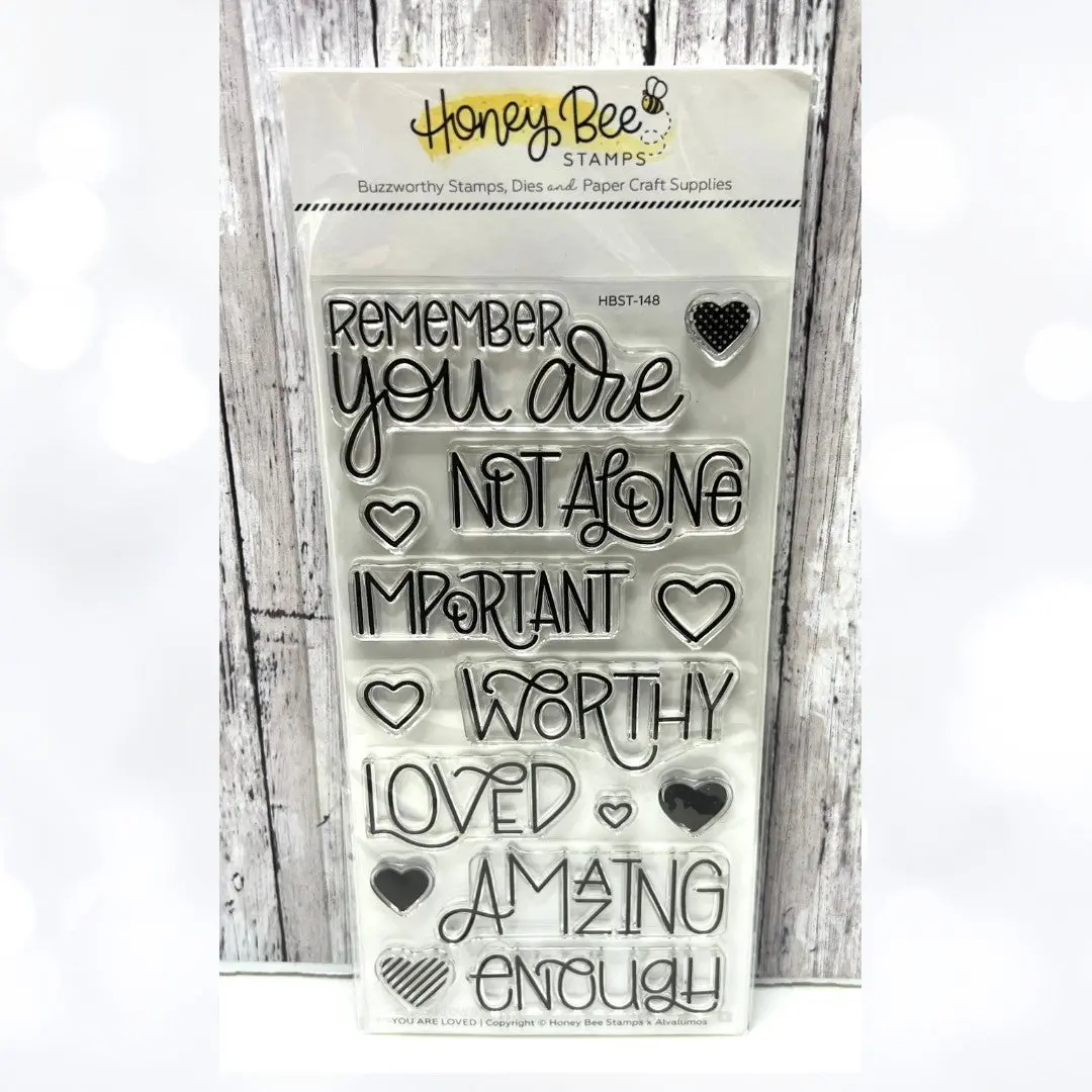 Honey Bee YOU ARE LOVED  Rubber Stamps