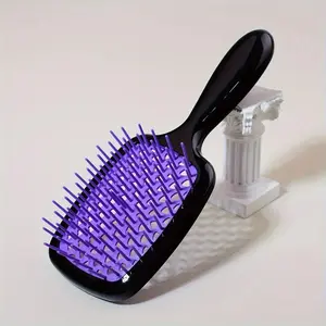 Massage Function Hair Styling Comb, Unique Honeycomb Grid Design, Moisturizes and Shines Hair, No Need to Switch Between Blow Dryer and Curling Iron