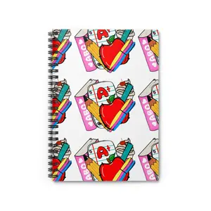A+ School  Spiral Notebook — Colorful Teacher & Student Study Journal