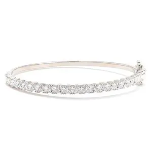 Radiance by Absolute™ Triangle Magnetic Clasp Tennis Bangle Bracelet