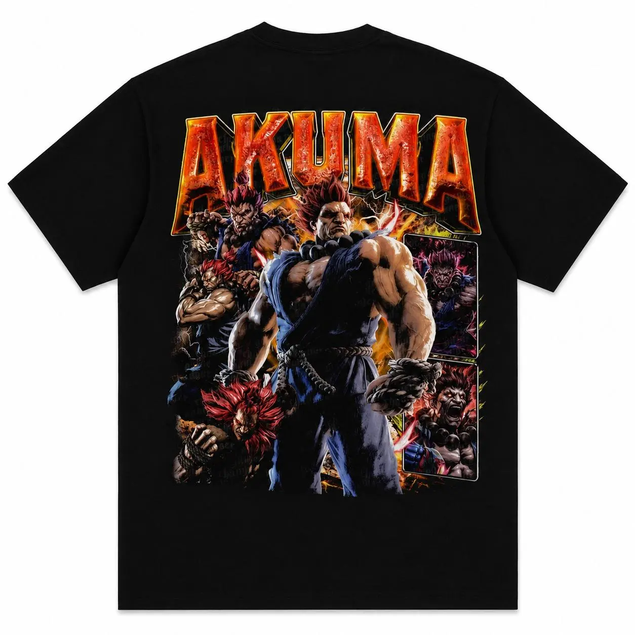 Akuma Vintage Graphic T-Shirt, Classic Arcade Fighting Game Tee, Retro Gamer Fan Shirt, Gaming Gift T072560