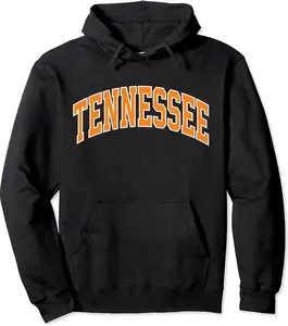 Vintage Tennessee Men Tennessee Women Retro Orange White TN Pullover Hoodie