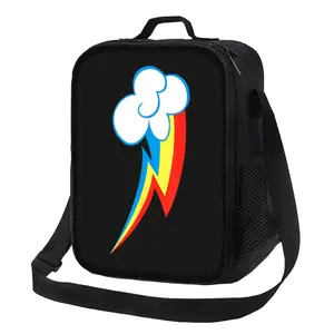Dash Cutie Lunch Bag Rainbow Casual Street Style Lunch Box for Everyday Use
