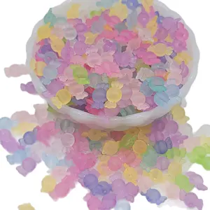 Candy Wrap Beads Frosted in Mixed Colors and Quantities for DIY Crafts and Jewelry Making Perfect for Creative Projects