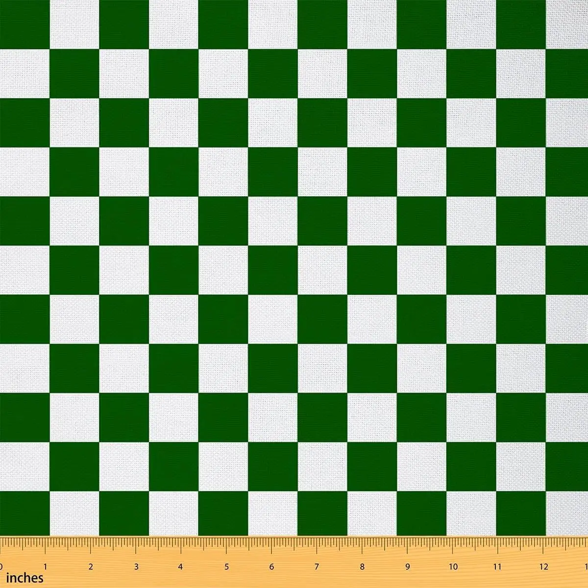 Geometric Plaid Fabric,Checkerboard Grid Green DIY Sewing Craft Hobby Fabric Checkerboard Plaid Green Decoration Soft Flannel Polyester No Stretch