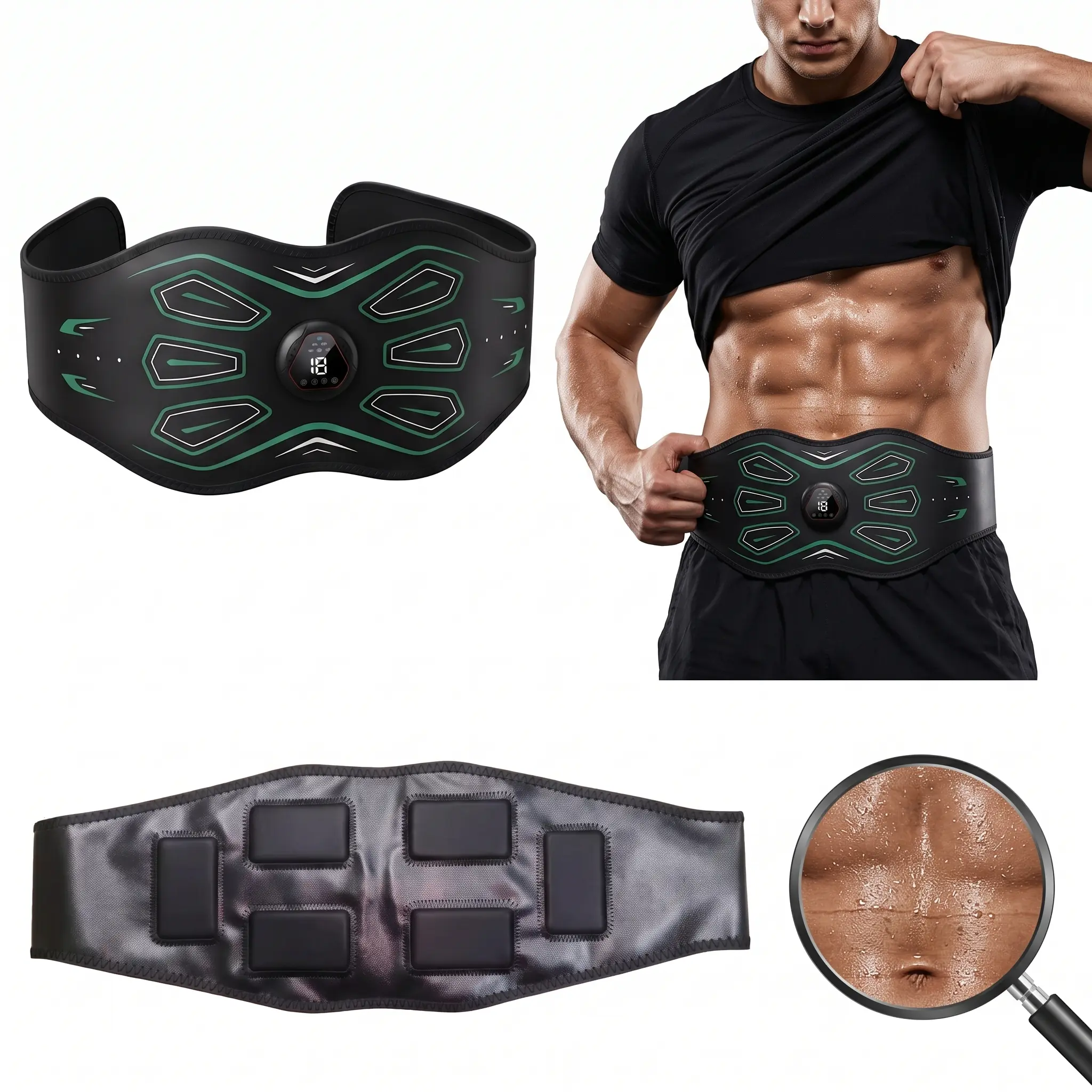 Waist fitness training belt for core workouts, body-sensing feel comparable to the Twist Waist Workout, Alison, plus a high push-up bar