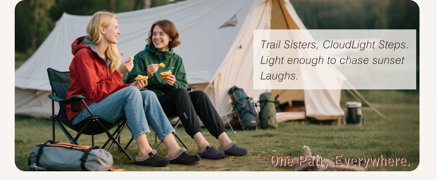 KIDMI Women's Waterproof Fur Lined Clogs Slippers for Indoor & Outdoor Use, Fuzzy Comfortable Garden Shoes Winter Men Cotton Shoes