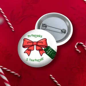 Elfin' Around with Pins. Festive Christmas Pin Button. Designed and  Created by Claire4You Designers just for you. P14-D40