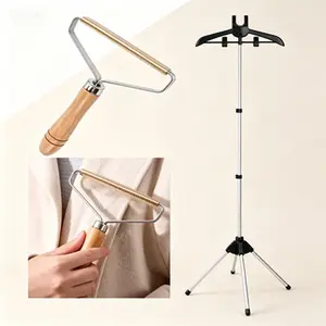 Portable Steamer Hanger for Clothes, Adjustable Steam Rack for Handheld Steamers, Steaming Stand for Garments, Space-Saving Clothes Steamer Pole, Stable Iron Stand for Home Use, Travel Steam Hanger Stand