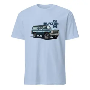 JG INFINITE Classic 1988 Chevy K5 Blazer T-Shirt for Vintage Truck Fans Men's Soft Top Cotton Polyester Blend Tee Crewneck Sport Grey