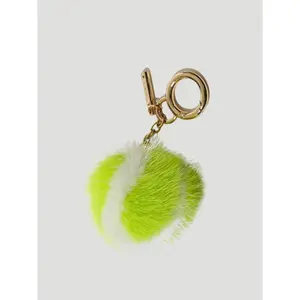 Mink Tennis Ball Keychain