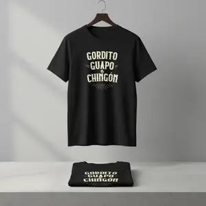 Summer t Shirts Chubby, Handsome and Awesome - Funny T-Shirt 90s graphic good tees Casual American Short Sleeve T-shirt