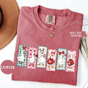 Comfort Colors Just a Love Goose Valentine Day TShirt, Funny Valentine T-Shirt, Silly Goose Tee, Cute Goose Lover Gift