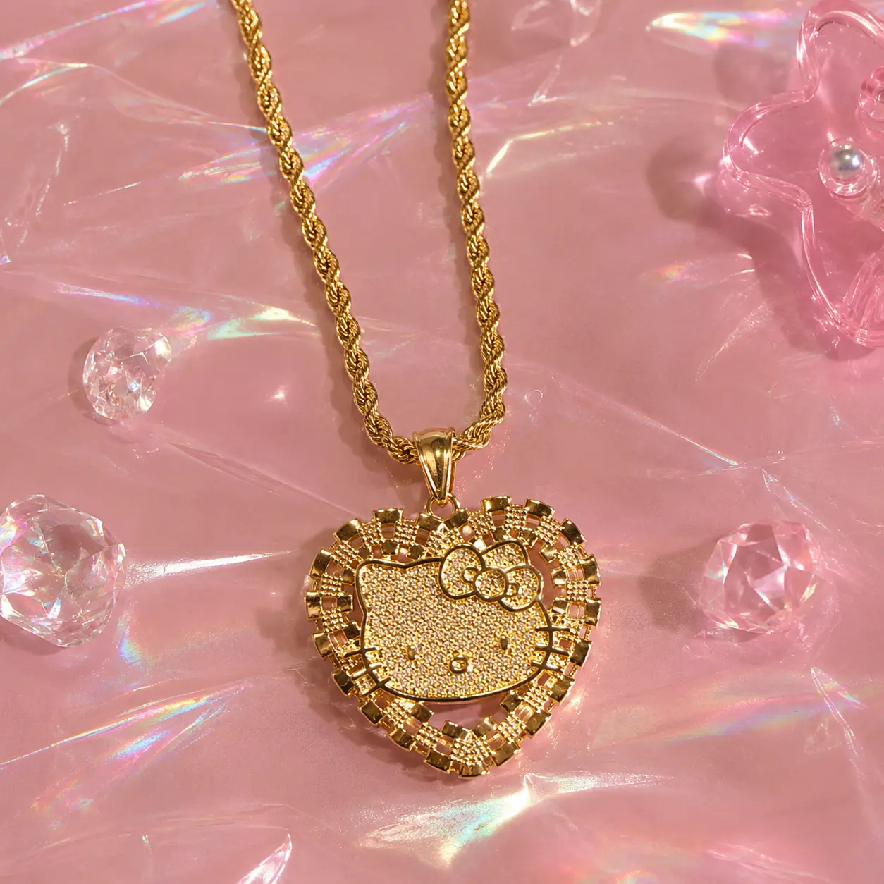 HK Heart Dainty Necklace(Large)