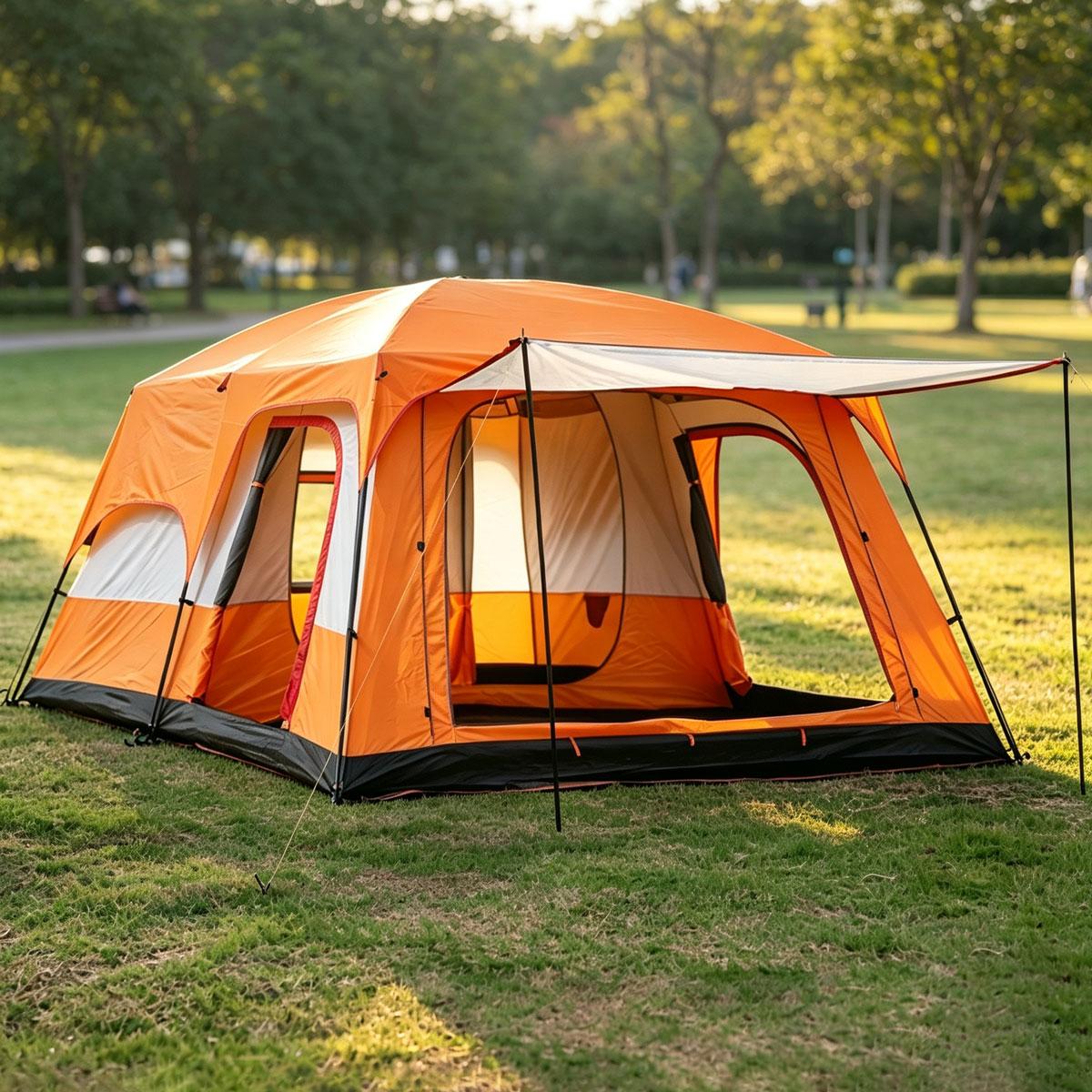 【Family Camping Tent】10-12 Person Extra Large Waterproof Easy Setup Oxford Straight Wall 2 Rooms Mesh Windows 3 Doors for Summer Camping Hiking Glamping Friends & Family Gatherings Camping Essentials National Park Week Labor Day Gift 【Family Camping Tent】10-12 Person Extra Large Waterproof Easy Setup Oxford Straight Wall 2 Rooms Mesh Windows 3 Doors for Summer Camping Hiking Glamping Friends & Family Gatherings Camping Essentials National Park Week Labor Day Gift