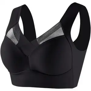Bras for Older Women Lushfitting Powerful Push-Up Seamless No Underwire Anti Sagging Bra with Full Support and Lift