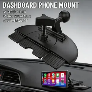 Replacement CD Slot Mount for Garmin GPS, CarPlay Screen & Phone Holder – Standard 17mm Ball Adapter, Compatible with 4"-11" Car Devices