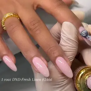 DND DC C’EST LA VIE 2469 Gel and Lacquer Duo nail care nail art sheer nude color