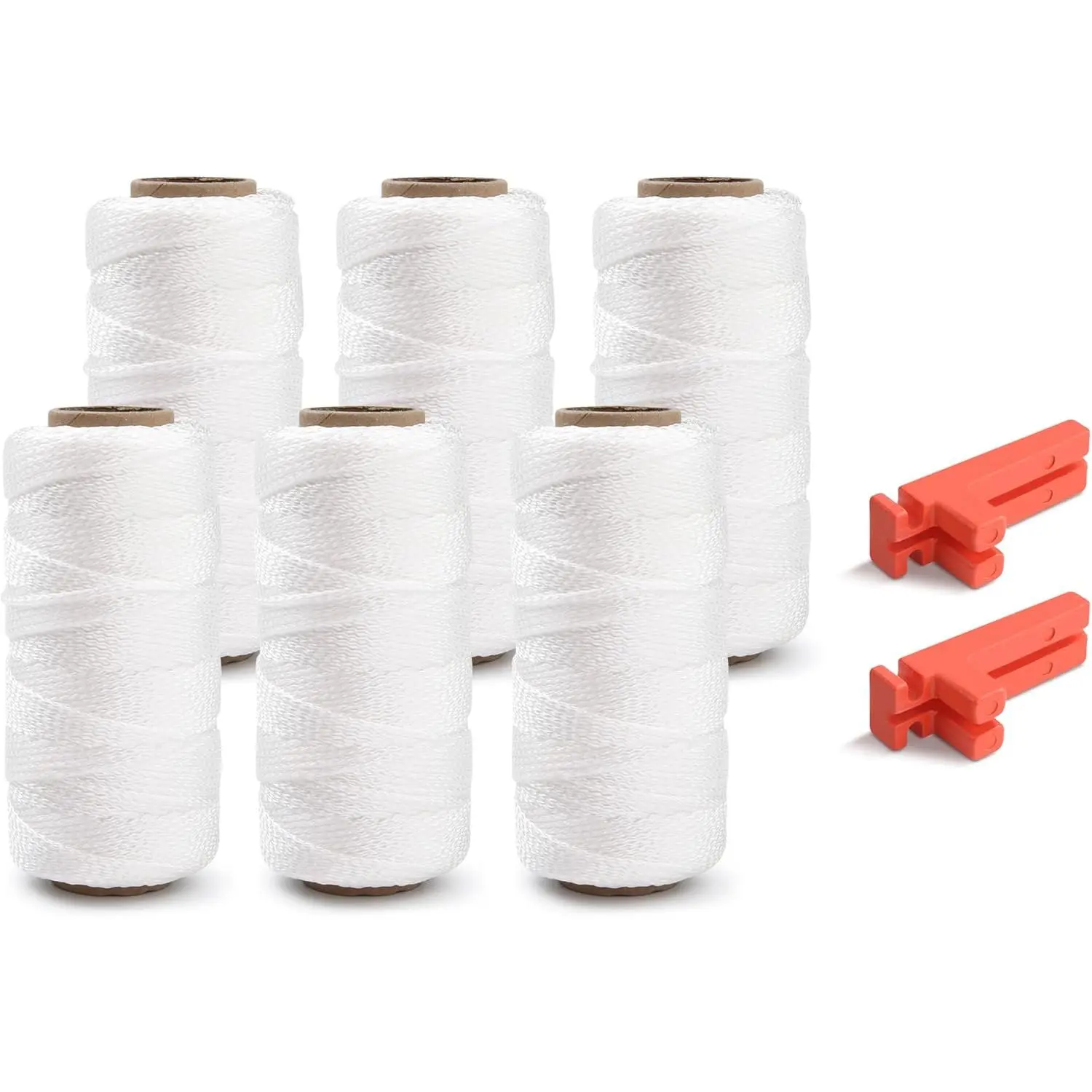 17 Nylon Braided White 300ft 6 Pack