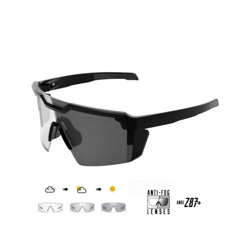 Future Tech Photochromic Z87+ Polarized Safety glasses,Sunglasses for Men & Women Oversized Vintage UV400 Y2K Aviator Eyewear Ideal for Fishing, Sports Z87+ Blue Light Polarized Safety glasses Photochromic uv protection anti-ultraviolet