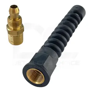 CoilHose Pneumatics PRM0404SR Reusable Strain Relief Replacement Fitting For 1/4" ID X 1/4" MPT
