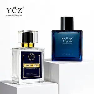 YCZ Midnight Marine & Eternal Love Men's Cologne Combo Set - 50ml Oceanic Fresh, 75ml Musk-Ambergris Aromatic Fruity Citrus Fragrance with Lemon, Long-Lasting for Day & Romantic Nights, Gift-Ready YZC Cologne