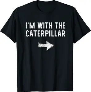 I'm With The Caterpillar Costume Halloween Matching Couple T-Shirt - Diegobal Shop 22B07YT6M1PJ