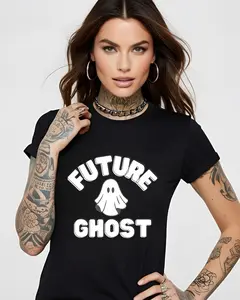 Future Ghost Gothic Unisex Cotton T-Shirt TT funny  graphic  tees