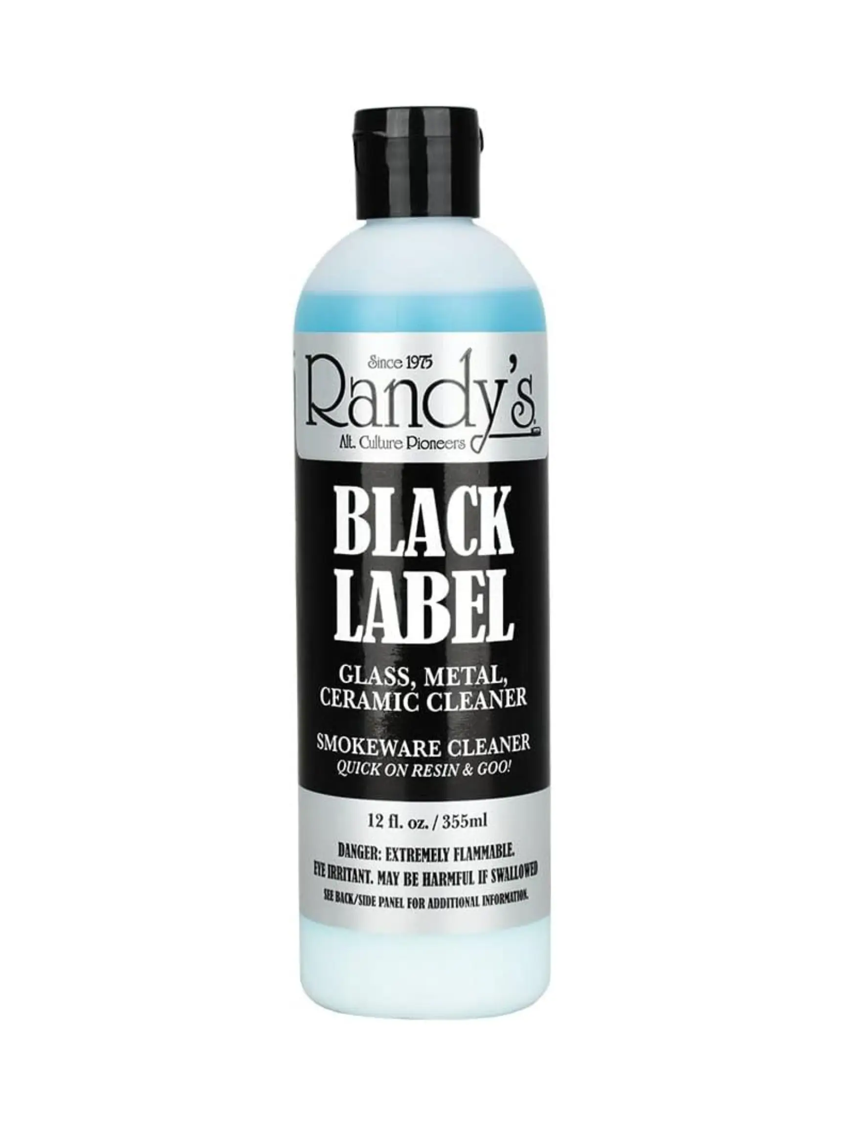Randy's Black Label Glass Metal Ceramic Cleaner 12 fl oz Powerful Stain Remover Spray for Home Cleaning Products